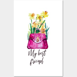 Daffodils and bags are my best friends Posters and Art